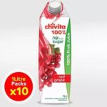 Chivita 100% No Sugar Red Grape 1ltr – Carton