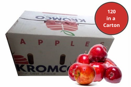 Peach Red Apples-100 In a Carton