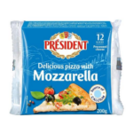 President Mozzarella Cheese (12 slices) – 200g