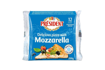 President Mozzarella Cheese (12 slices) - 200g