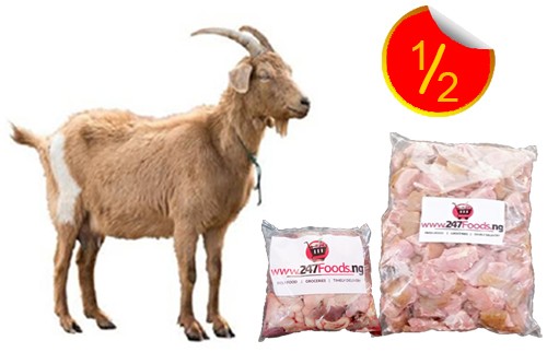 Big Half Goat, With Intestine, 2 Legs No Head (Local Market)