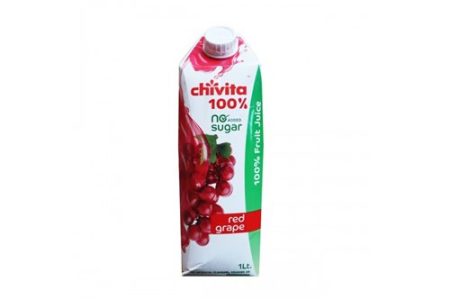 Chivita 100% No Sugar Red Grape 1ltr - 1pcs