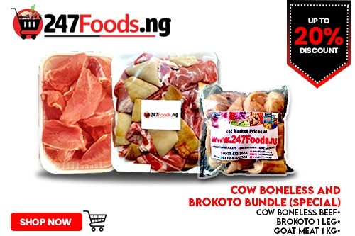 Cow Assorted and Boneless Beef, Brokoto bundle (Jumbo)