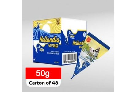 Hollandia Evap Milk 50g - Carton